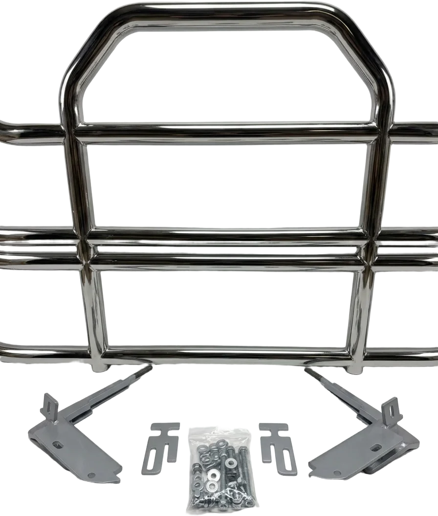 Freightliner Cascadia Chrome Deer Guard with Brackets